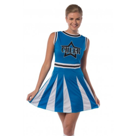 Cheerleader jurkje blauw cheer