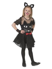 Poes & Kat Kostuum | Kitty Black | Meisje | Halloween | Verkleedkleding