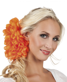 Haarblume Dahlia orange
