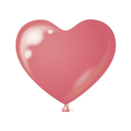 Hartenballonnen roze 100 st.