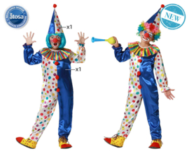 Kinder-Clown-Kostüm | Jumpsuit