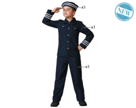 Kinder matroos kostuum | navy deluxe