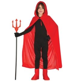 Cape met kap easy rood kinderen | greaper kostuum