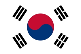 Vlag Zuid korea 90x150cm