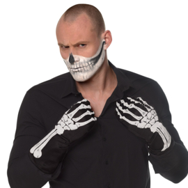 Handschoenen skelet XL | halloween bones structuur