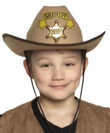 Kinder cowboy hoed sheriff