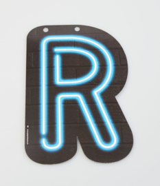 Neon letter R