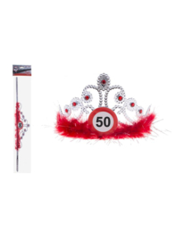Kroontje tiara 50 jaar | verkeersbord