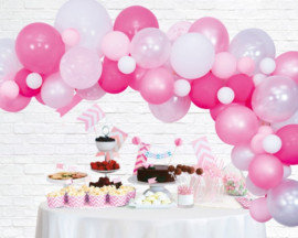 Ballon-Dekorationsset Luxus | rosa