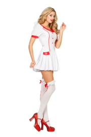 Sexy Krankenschwesterkleid mit Falten