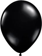 Kwaliteitsballon standaard - zwart - 10 stuks