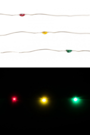 Ledverlichting snoer rood/geel/groen 2 mtr