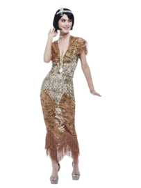 Roaring 20's Flapper Kleid | golden stilvoll