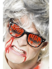 Bloederige bril | Halloween bril bloody