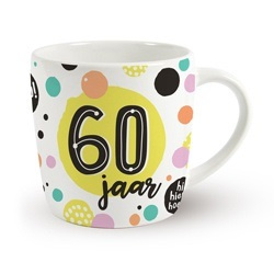 Verjaardags mok - 60 jaar | koffie beker