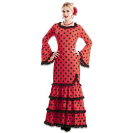 Flamenco-Kleid rot
