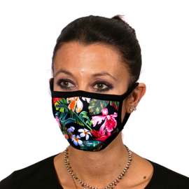 Gesichtsmaske mit Blumendruck