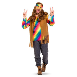 Hippie man kostuum