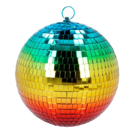 Disco bal | partybal regenboog | 20cm