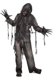 Burned zombie kostuum
