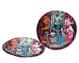 Monster High 20,5cm bordjes | 6 stuks | licentie versieringen
