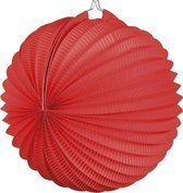 Papieren ballonlampion rood (23 cm)