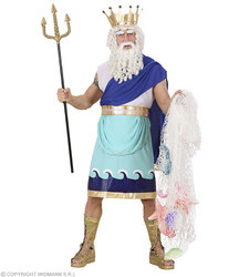 Poseidon God van de zee kostuum