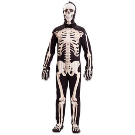 Skelet deluxe jumpsuit | Halloween kostuum