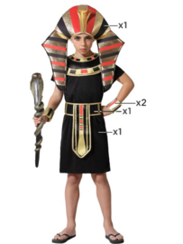 Farao jongens kostuum | zwart deluxe