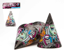 Monster High feest hoedjes | 4 stuks | licentie versieringen