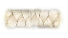 Wollkrepp weiß 10cm