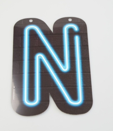 Neon letter N