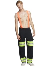 Sexy Feuerwehrmann Kostüm | FireFigther Hose mit Hosenträgern