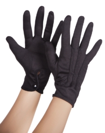 Handschoen drukknoop zwart