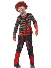 Zombie clown kostuum