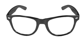 Moderne Brille schwarz