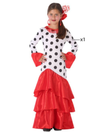 Flamenco rumba jurk | Spaanse kinder kostuum