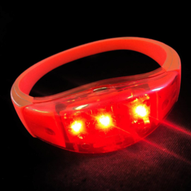 LED armband rood sound activate