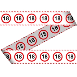 Markierungsband Verkehrszeichen 18 Jahre
