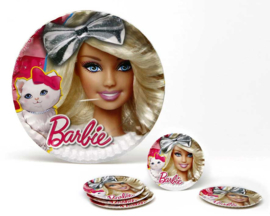 Barbie 23cm Teller | 6 Stück | Lizenz Dekorationen