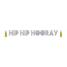Buchstabengirlande Hip hip hooray electrum | 160cm