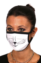 Schutzbrille mit Katzengesichtsaufdruck