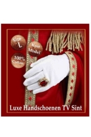 Handschoenen Luxe  wit (TV Sint)