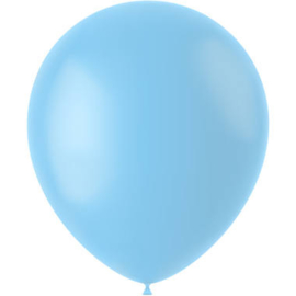 Ballons Powder Blue Mat 33cm - 50 Stück