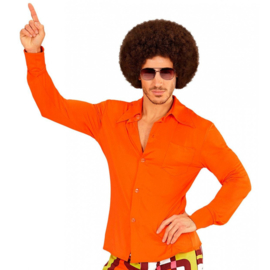 Groovy 70's  heren shirt oranje