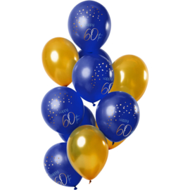 Ballonnen Elegance true blue 60 jaar