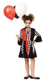 Kinder Creepy clown jurkje | halloween meisje