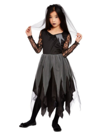 Graveyard bruid jurkje zwart | halloween meisje
