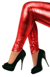 Legging metallic rood