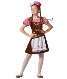 Tiroler kinder jurkje | oktoberfest meiden kostuum